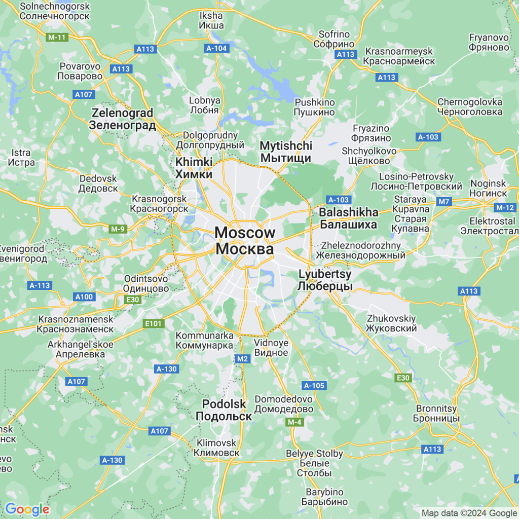 Moscow Map